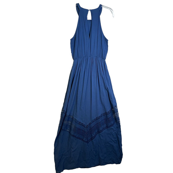 alter'd state Maxi Dress Women's Small Blue Prairie Coquette Boho Crochet Lace - Picture 6 of 12